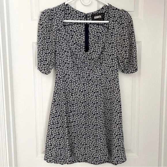reformation black and white mini dress Reformation // Polka Dot Mini Dress – VSP Consignment main image 1